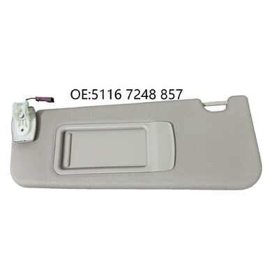 Para-sol do lado esquerdo com espelho para BMW F10 F18 2011-2016 5116 7248 857 Bege